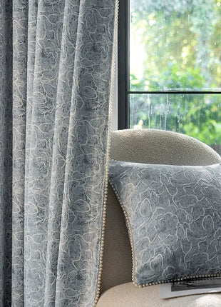 Luxury Blue Curtain Patterns