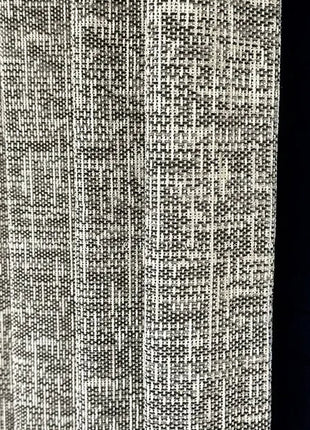 Modern tweed effect beige chenille blackout curtain