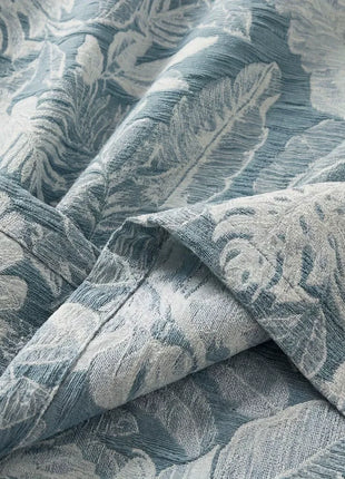 Contemporary style light blue blackout curtain
