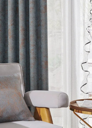 Mottled textured effect curtain for living room