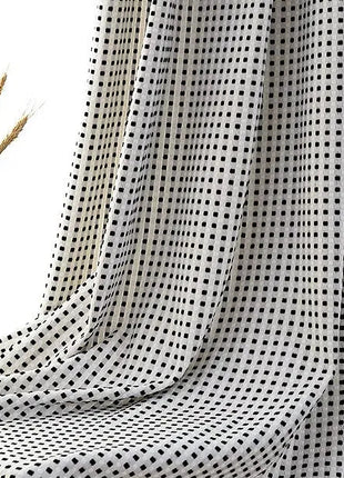 Black and White Curtain Design