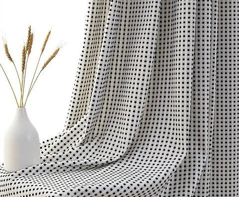 Black and White Curtain Design