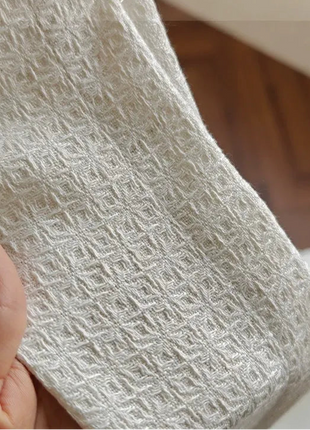 Modern ecru pattern chenille curtain