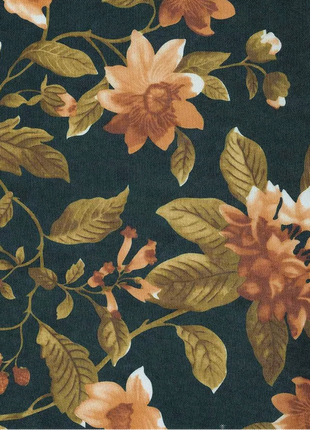 Blue Floral Curtain