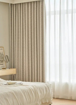 White Embroidered Curtain