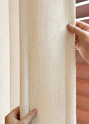 Trendy Opaque White Curtain
