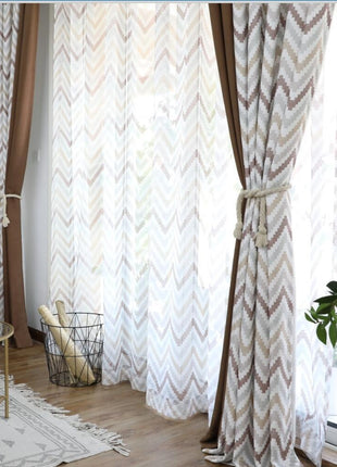 Modern Geometric Curtain