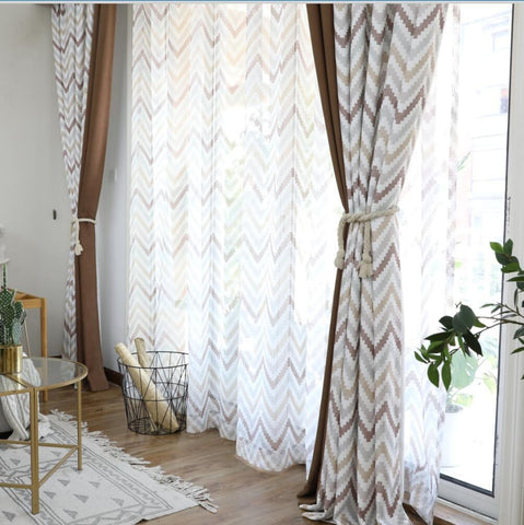Modern Geometric Curtain