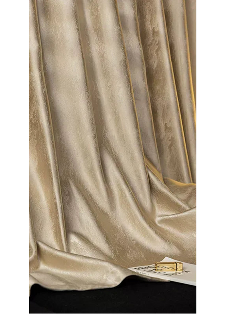 Elegant Golden Beige Curtain