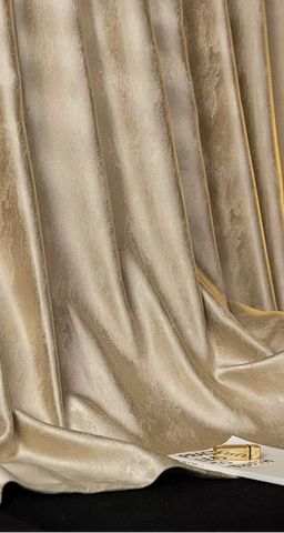 Elegant Golden Beige Curtain