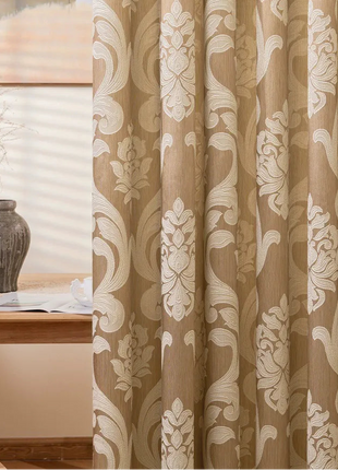 Double Leaf Pattern Curtains