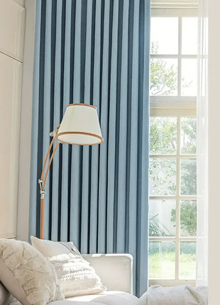 Fern effect chenille blackout curtain
