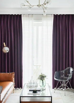 Purple Velvet Curtain