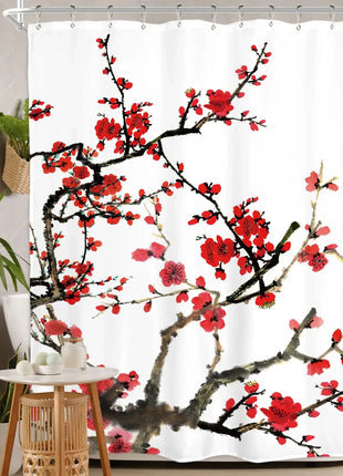 Japanese Sakura Shower Curtain (W71" x H79")