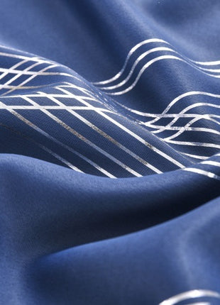 Trendy Navy Blue Curtain