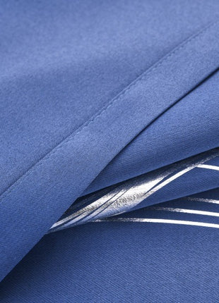 Trendy Navy Blue Curtain