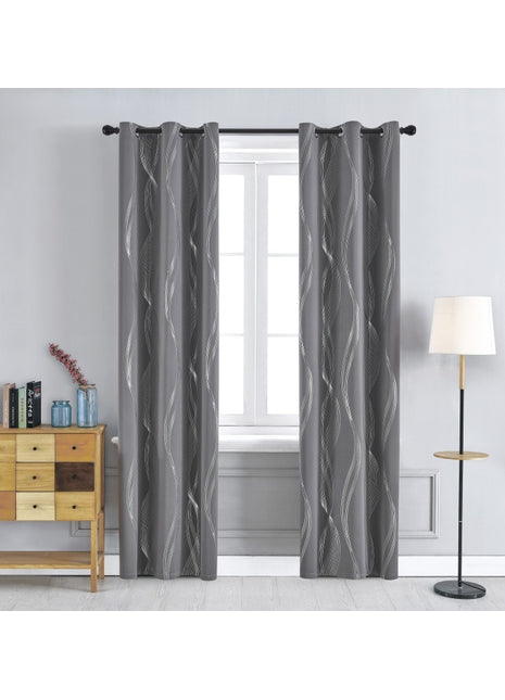 Silver Gray Curtain