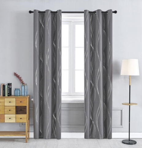Silver Gray Curtain