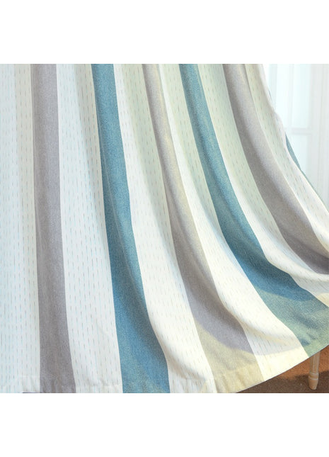 Yellow curtain Gray White