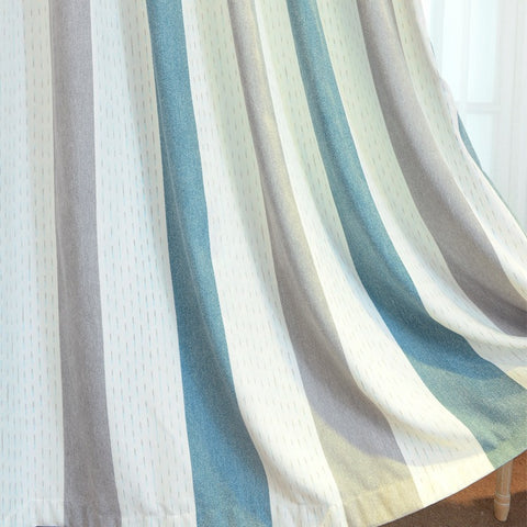 Yellow curtain Gray White