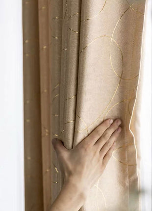 Golden Curtain Elegant Salon