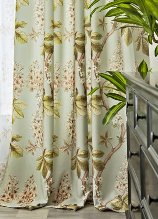 Vintage Nature Bedroom Curtain