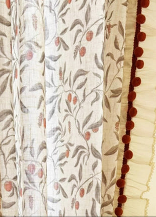 White Curtain Provençal Patterns