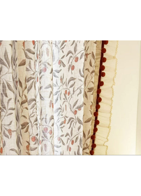 White Curtain Provençal Patterns