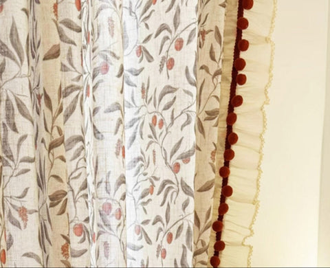 White Curtain Provençal Patterns