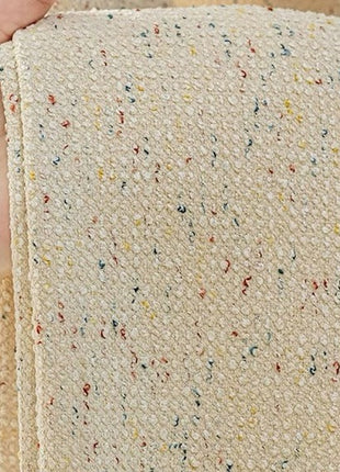 Cozy ecru mottled terry curtain for bedroom