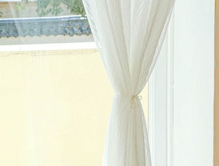 Sheer Curtains Living Room Curved Patterns