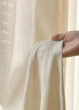Trendy Opaque White Curtain