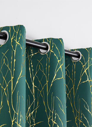 Green and Gold Curtain
