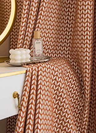 Modern Curtain Green Patterns