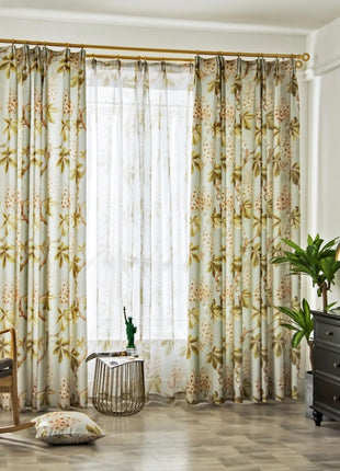 Vintage Nature Bedroom Curtain