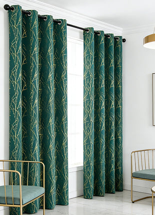Green and Gold Curtain