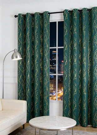 Green and Gold Curtain