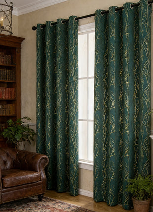 Green and Gold Curtain