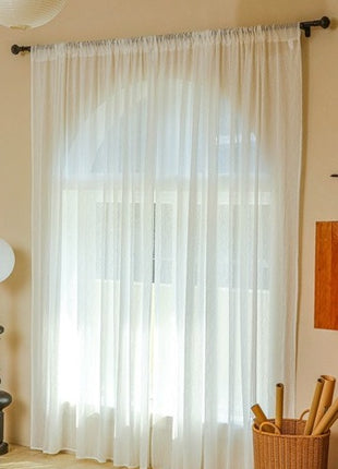 Sheer Curtains Living Room Curved Patterns