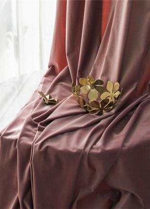 Pink Curtain Living Room