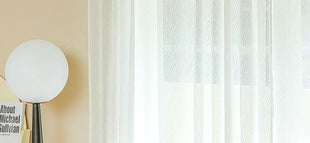 Sheer Curtains Living Room Curved Patterns