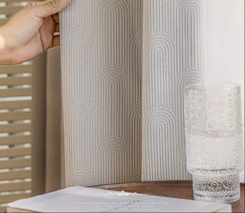 Modern Cream Curtain