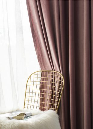 Pink Curtain Living Room