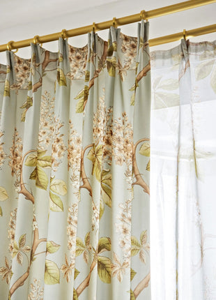Vintage Nature Bedroom Curtain