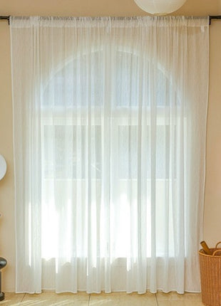 Sheer Curtains Living Room Curved Patterns