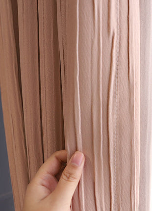 Pink Linen Curtain