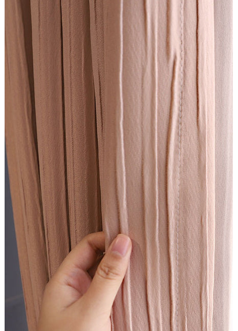 Pink Linen Curtain