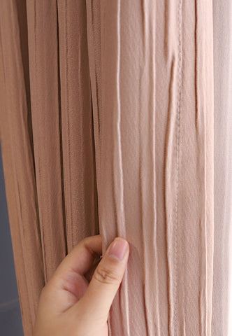Pink Linen Curtain