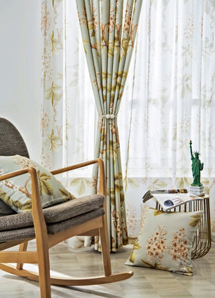 Vintage Nature Bedroom Curtain