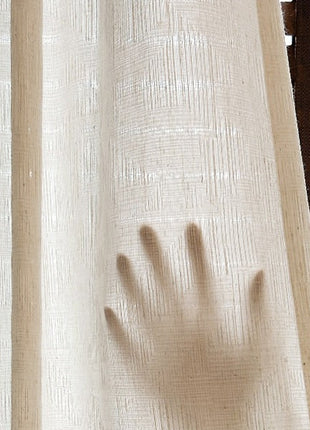 Trendy Opaque White Curtain